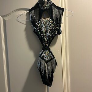 Girls dance costume hair piece included